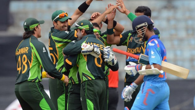 a file photo of an earlier match between pakistan and india photo afp a file photo of an earlier match between pakistan and india photo afp