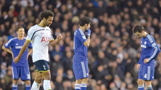 fabregas and co were left stunned with the way a harry kane inspired tottenham put five past their defence photo afp