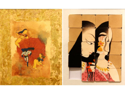 miniature art social issues in a flurry of colours