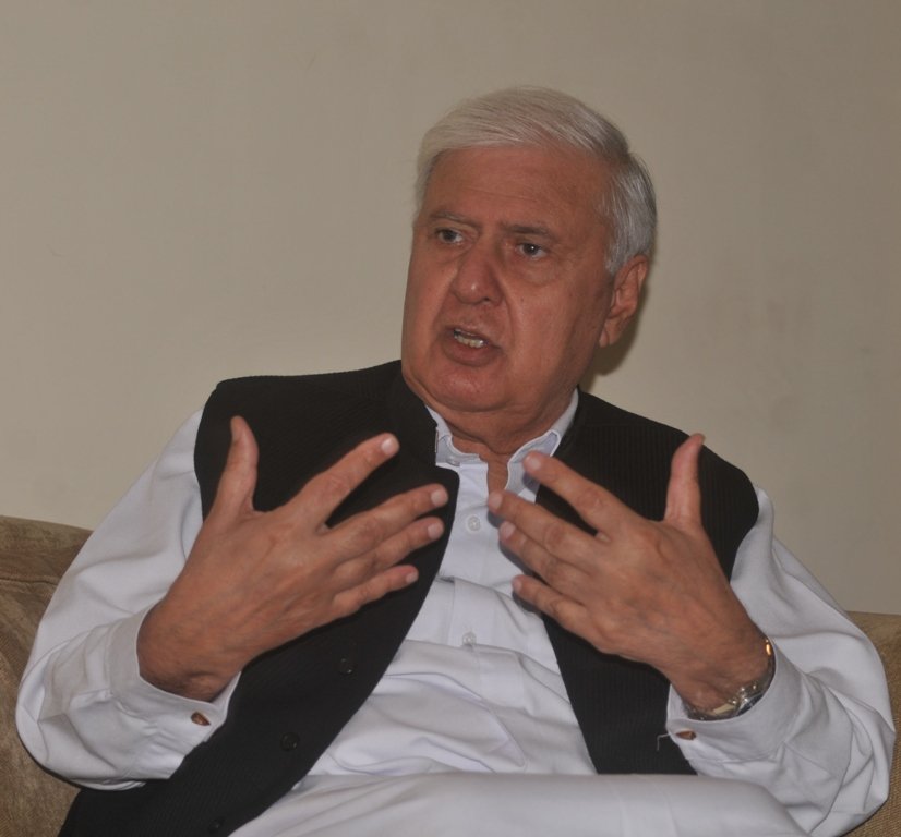 sherpao says new afghan leadership wants to enhance security cooperation with pakistan photo qazi usman