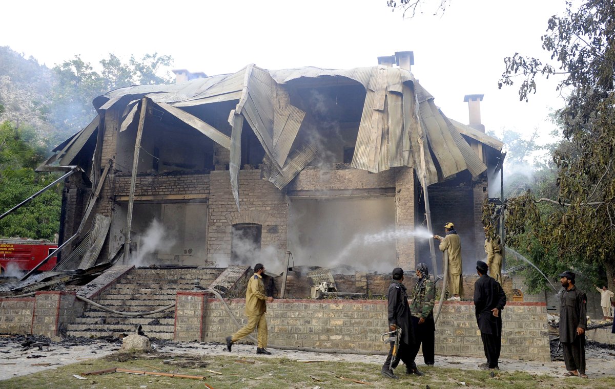 on august 15 2013 militants destroyed the ziarat residency photo afp