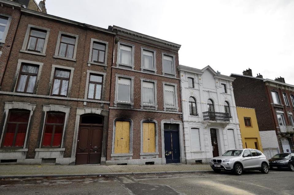 the site where two suspected terrorists were killed in an anti terrorist operation in verviers eastern belgium is pictured on january 16 2015 photo afp