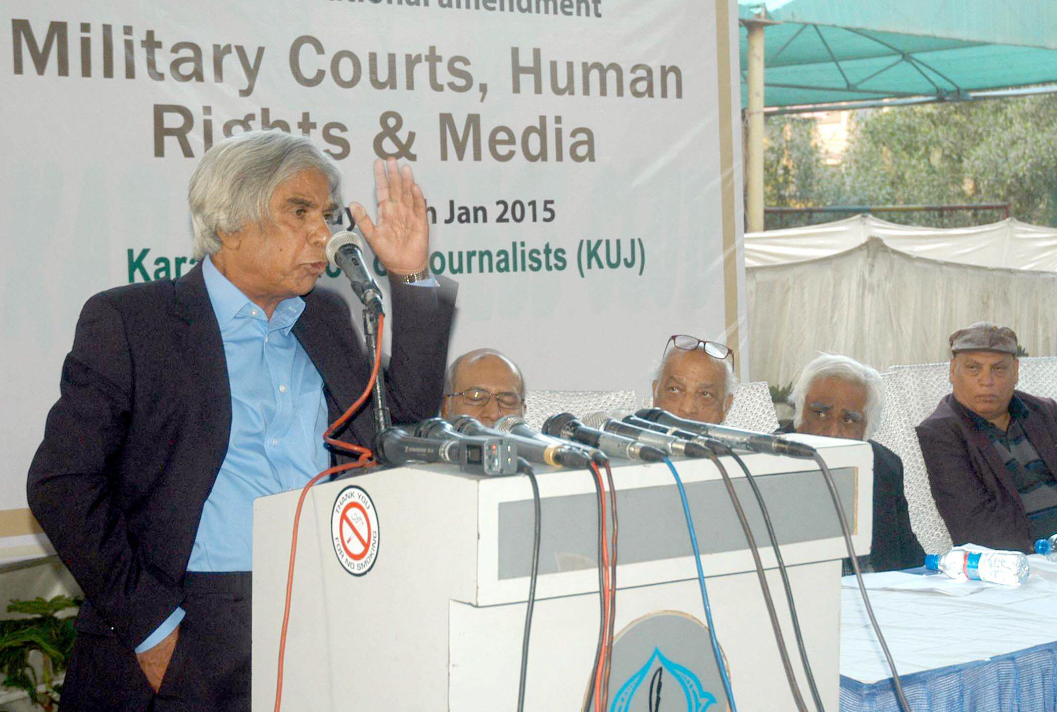 lawyer ali ahmad kurd said that courts were meant to provide justice but there was no system of appeal in military courts photo irfan ali express