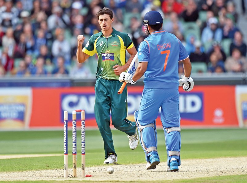 starc s bowling figures of six for 43 was the second best return ever in an odi in australia photo afp