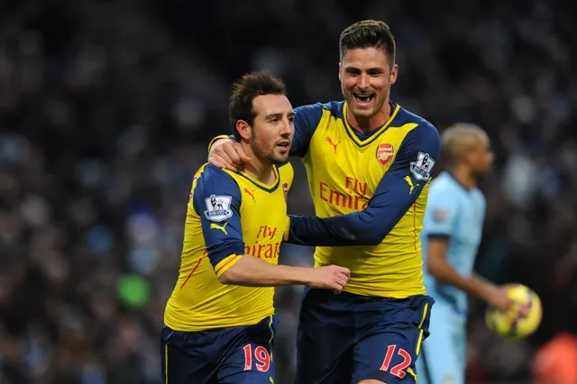 causing an upset giroud celebrates arsenal s opener with scorer cazorla who later set up the frenchman for the second photo afp causing an upset giroud celebrates arsenal s opener with scorer cazorla who later set up the frenchman for the second photo afp