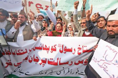 blasphemous caricatures demonstrations continue across the province
