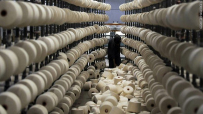 cotton yarn exports to china cross 100m