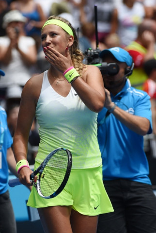 unseeded yet lethal two time australian open champion victoria azarenka regarded as the most dangerous unseeded player stuck to her reputation as she cruised through to the second round after dominating american sloane stephens 6 3 6 2 photo afp unseeded yet lethal two time australian open champion victoria azarenka regarded as the most dangerous unseeded player stuck to her reputation as she cruised through to the second round after dominating american sloane stephens 6 3 6 2 photo afp