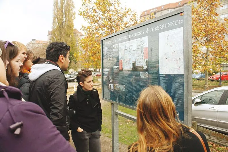 the current site of the now almost demolished bunker is situated under a car park and is marked by a plaque that reads historical facts photo rafay mahmood express the current site of the now almost demolished bunker is situated under a car park and is marked by a plaque that reads historical facts photo rafay mahmood express