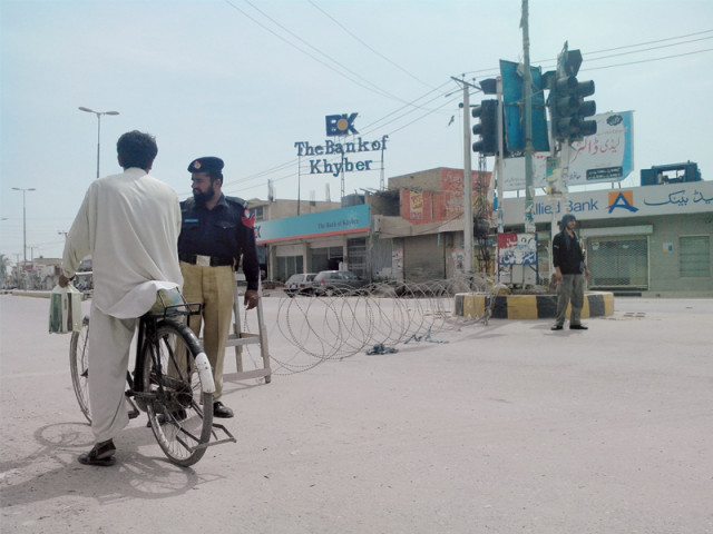 political agent pa waqar ali then announced the curfew will be in place from 7pm to 7am instead of 5pm to 7am photo adnan bhaittani