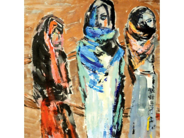 artworks by pakistani and chinese artists are on display at the national art gallery the exhibition will continue till 27th of january photo huma choudhary express artworks by pakistani and chinese artists are on display at the national art gallery the exhibition will continue till 27th of january photo huma choudhary express