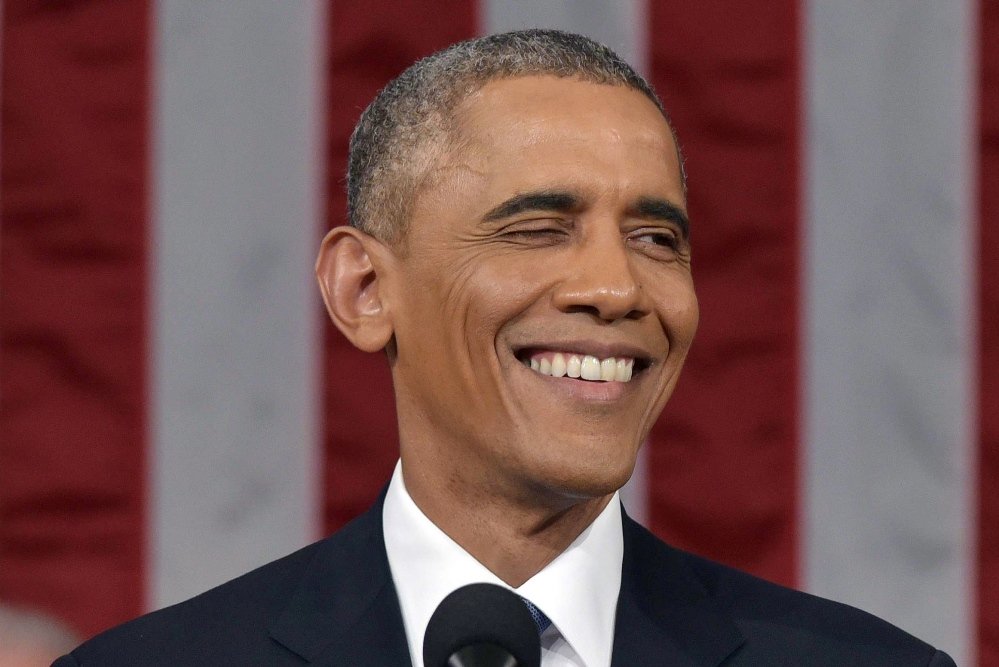 us president barack obama smiles while delivering his state of the union address to a joint session of congress on capitol hill in washington january 20 2015 photo reuters