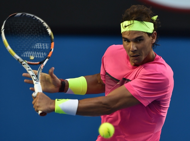 nadal who lost to stan wawrinka in last year 039 s melbourne final said he was suffering from stomach cramps during the thriller photo afp