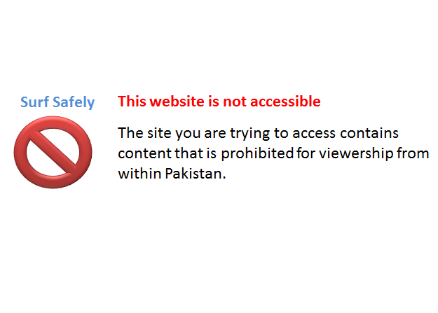 the bans on any website in pakistan are so widely flouted as to be rendered almost irrelevant in many instances and it is curious that there has been no attempt to prosecute those who circumvent the ban stock image