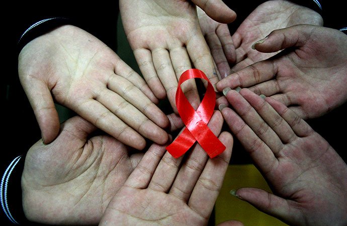 currently 1 964 hiv positive patients are registered with pakistan institute of medical sciences photo afp