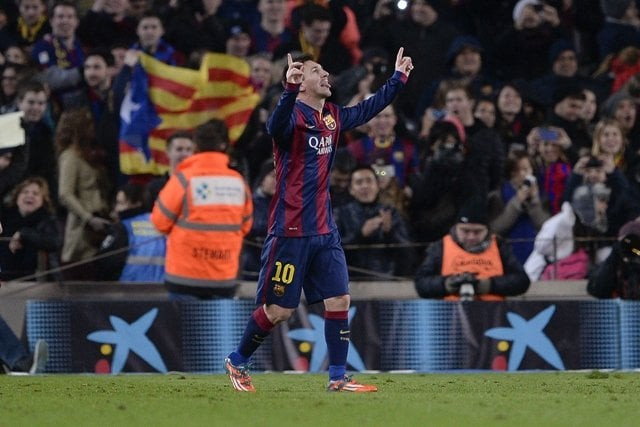 messi was relieved to slot home the rebound after seeing his penalty saved smartly by jan oblak photo afp messi was relieved to slot home the rebound after seeing his penalty saved smartly by jan oblak photo afp