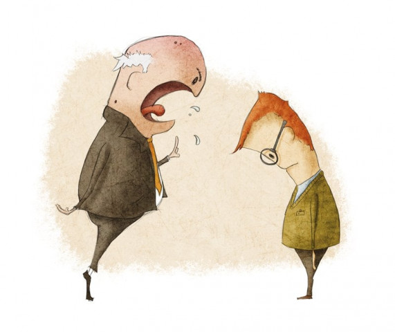employees who returned hostility did it by ignoring their boss and giving just half hearted effort stock image employees who returned hostility did it by ignoring their boss and giving just half hearted effort stock image