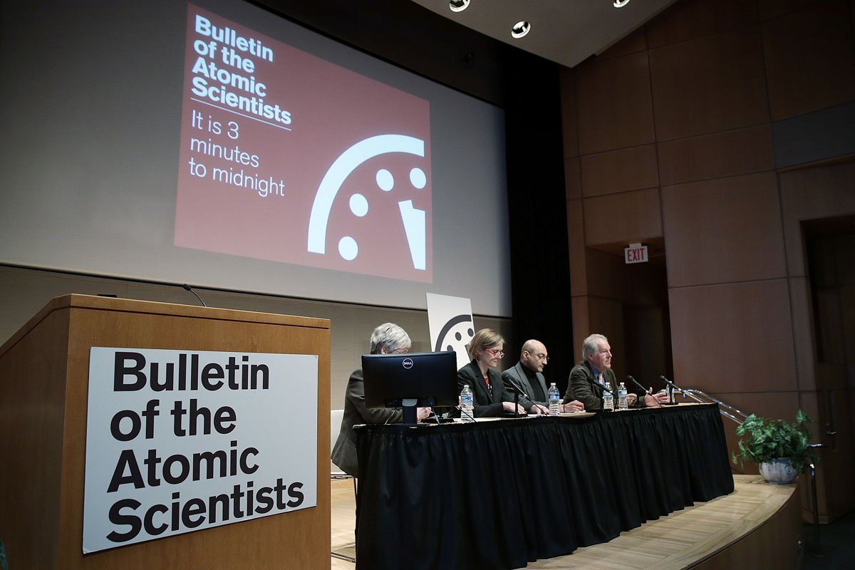 scientists gather to readjust the quot doomsday quot clock as melting of ice caps is imminent