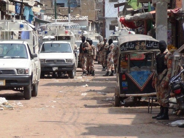 a file photo of rangers personnel photo mohammad saqib express a file photo of rangers personnel photo mohammad saqib express