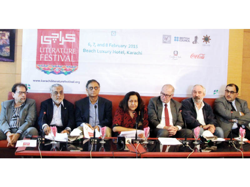 oup managing director ameena saiyid and founder asif farrukhi held a press conference at arts council on friday to announce the schedule for the sixth klf photo aysha saleem express