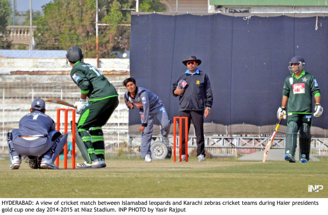 the karachi zebras defeated islamabad leopard by just one run photo inp the karachi zebras defeated islamabad leopard by just one run photo inp