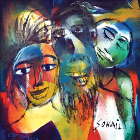 the artists have collaborated to make 24 paintings which also include some individual ones photos express the artists have collaborated to make 24 paintings which also include some individual ones photos express