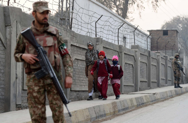 rs 2bn have been set aside for the security of the government schools photo afp rs 2bn have been set aside for the security of the government schools photo afp