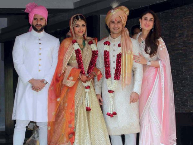 the wedding a private affair took place in presence of saif ali khan kareena kapoor and sharmila tagore photo ndtv