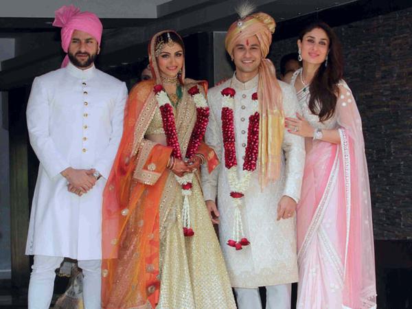 the wedding a private affair took place in presence of saif ali khan kareena kapoor and sharmila tagore photo ndtv