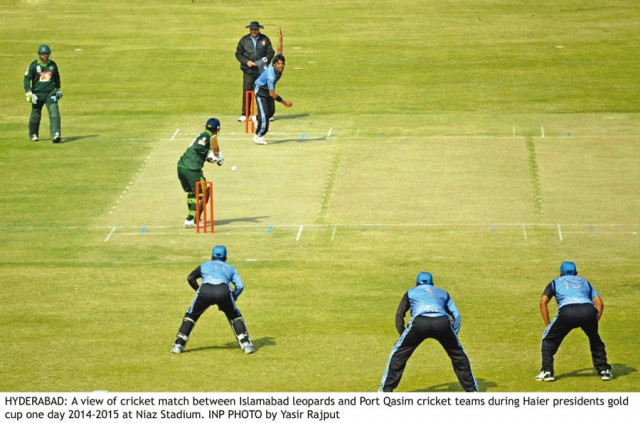 muhammad sami took four wickets to help pqa to a 42 run win over islamabad leopards photo inp muhammad sami took four wickets to help pqa to a 42 run win over islamabad leopards photo inp