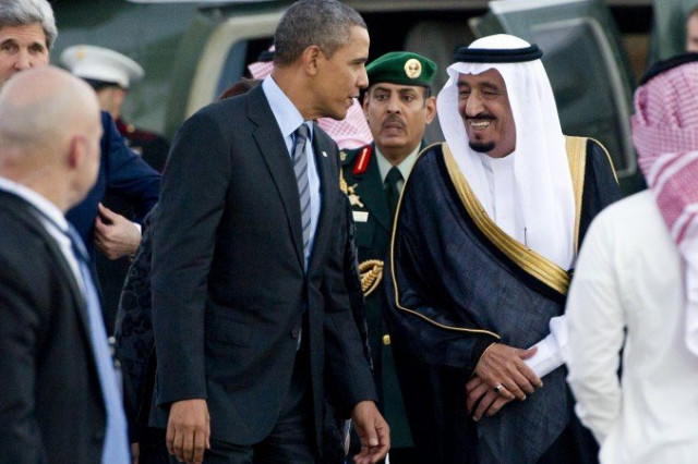 file photo of us president barack obama is greeted by then crown prince of saudi arabia salman bin abdulaziz al saud in march 2014 photo afp file photo of us president barack obama is greeted by then crown prince of saudi arabia salman bin abdulaziz al saud in march 2014 photo afp
