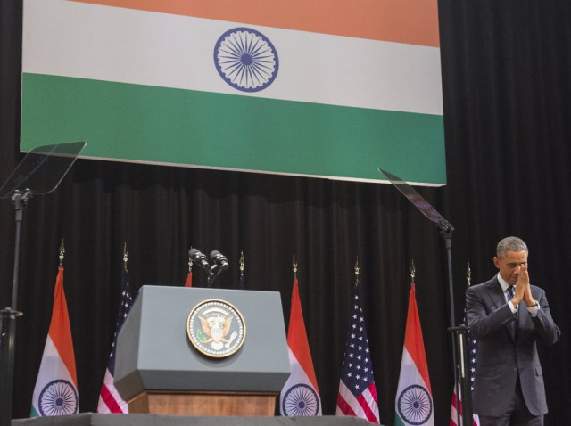 us president barack obama gestures after speaking on us india relations during a townhall event at siri fort auditorium in new delhi on january 27 2015 photo afp us president barack obama gestures after speaking on us india relations during a townhall event at siri fort auditorium in new delhi on january 27 2015 photo afp