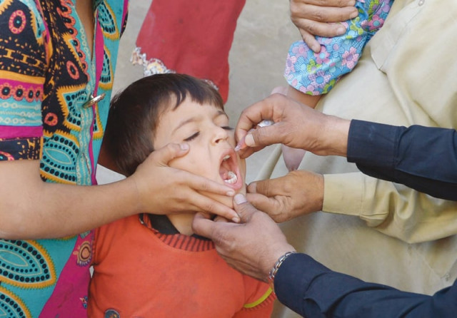 a child receives polio drops during the vaccination drive in karachi photo afp a child receives polio drops during the vaccination drive in karachi photo afp