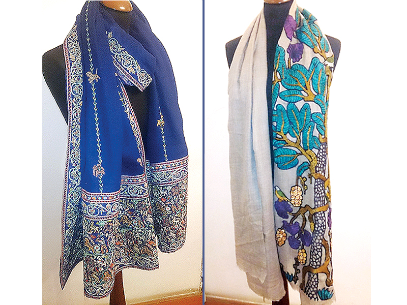 azwer s designs vary from miniature to florals in hues ranging from beige to pink photo publicity