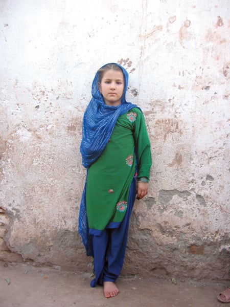 rahida does not speak much after mortar shell pierced through roof of her house photo riaz ahmad express