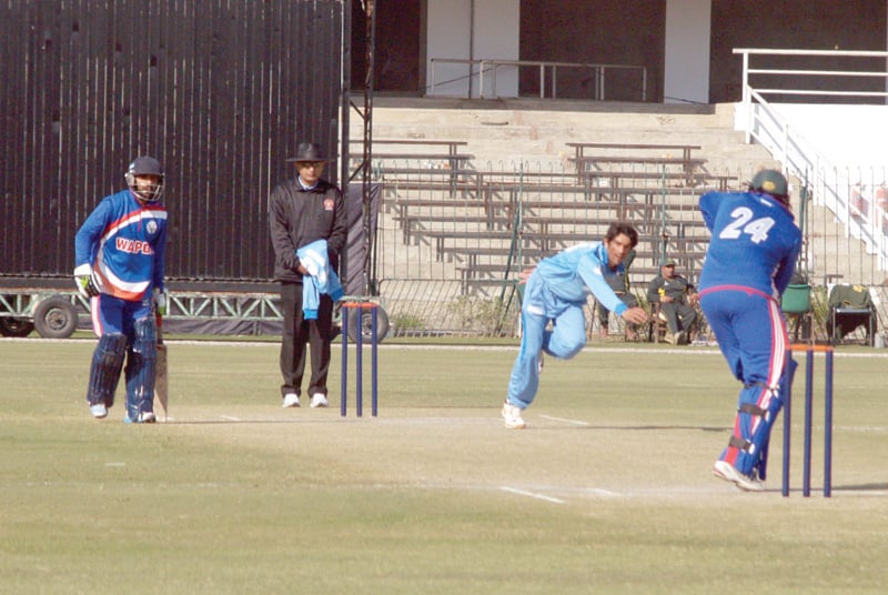 wapda reached the 122 run target in 18 5 overs as iftikhar ahmed scored 38 with muhammad fayyaz making 36 and hassan 28 photo courtesy taqveem shah