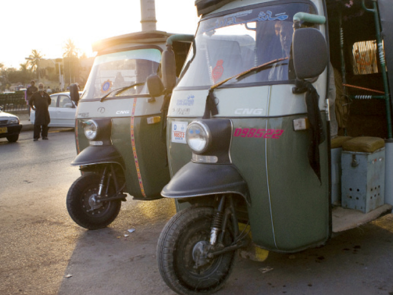 the writer talks to rickshaw and cab drivers as he travels around in karachi photo express file