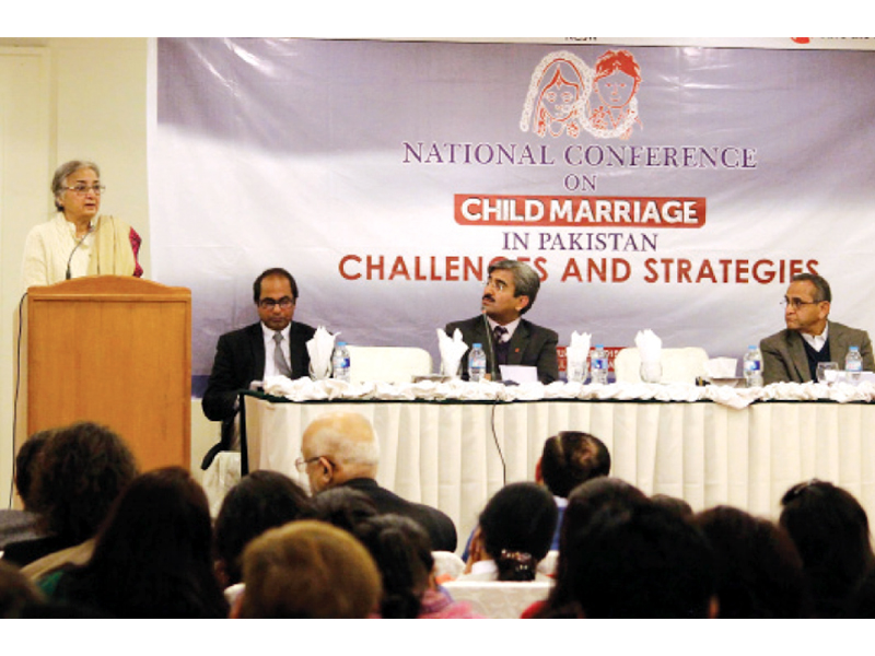 the conference was jointly organised by dchd save the children and national commission on the status of women photo muhammad javaid express