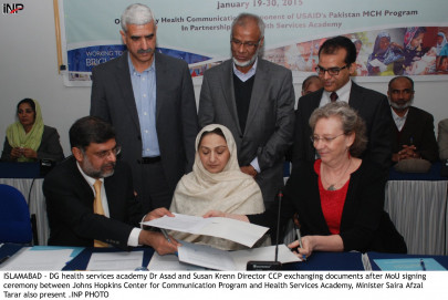 health communications hsa johns hopkins sign agreement