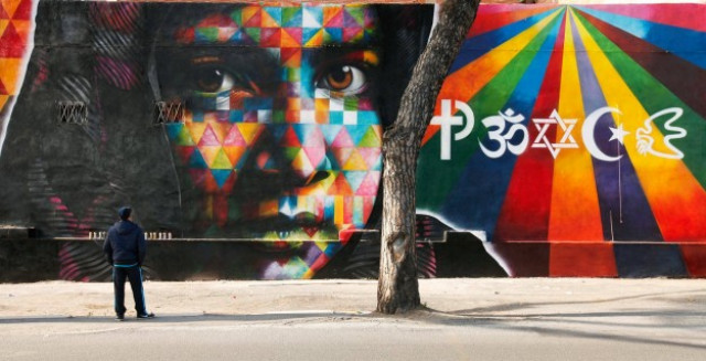 quot peace quot mural by eduardo kobra in rome italy photo community malala org quot peace quot mural by eduardo kobra in rome italy photo community malala org