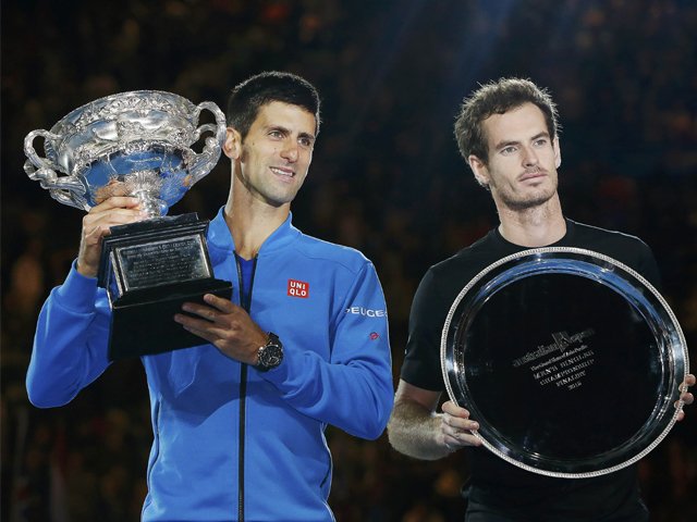 reigning supreme djokovic became the first player in open era history to win five australian open championships as he defeated murray 7 6 5 6 7 4 6 3 6 0 in the final photo reuters