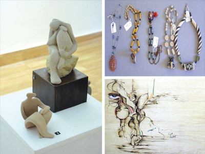 it runs in the family trio display distinct creative artworks it runs in the family trio display distinct creative artworks