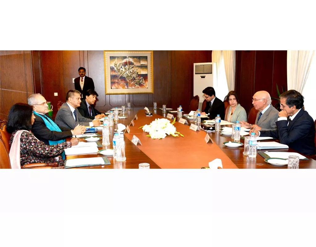 sartaj aziz in a meeting with chair of the united nations high level independent panel on peace operations jose ramos horta on monday february 2 2015 photo pid sartaj aziz in a meeting with chair of the united nations high level independent panel on peace operations jose ramos horta on monday february 2 2015 photo pid