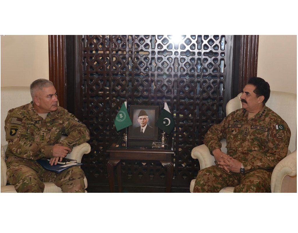 gen john f cambell and coas gen raheel sharif at ghq photo inp