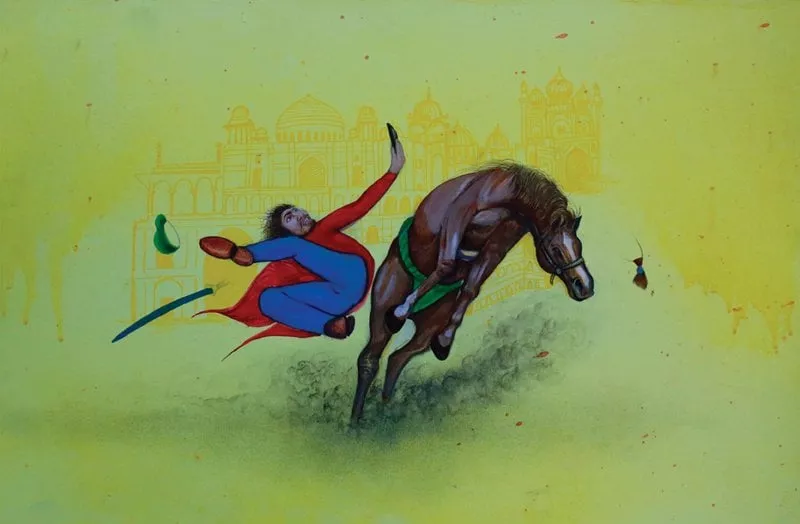 a bus being dragged by people is used as an analogy for the country top a rider losing his balance on a horse is shown taking a selfie above photo ayesha mir express a bus being dragged by people is used as an analogy for the country top a rider losing his balance on a horse is shown taking a selfie above photo ayesha mir express