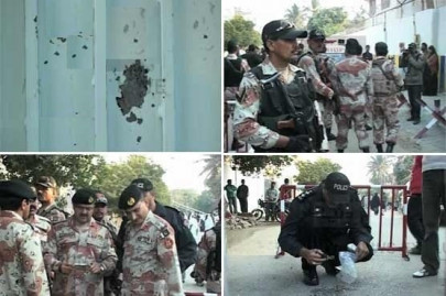 karachi school comes under grenade attack