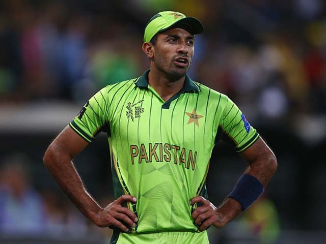 wahab riaz of pakistan looks dejected during the 2015 icc cricket world cup match between australian and pakistan photo getty