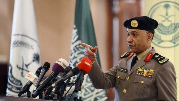 saudi arabia 039 s interior ministry spokesperson mansour turki gestures during a news conference in riyadh march 24 2013 photo reuters