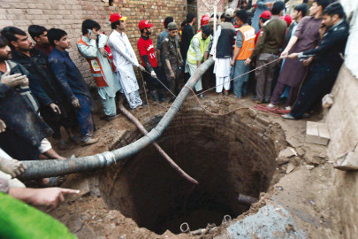 caving in roof of well collapses killing five girls caving in roof of well collapses killing five girls