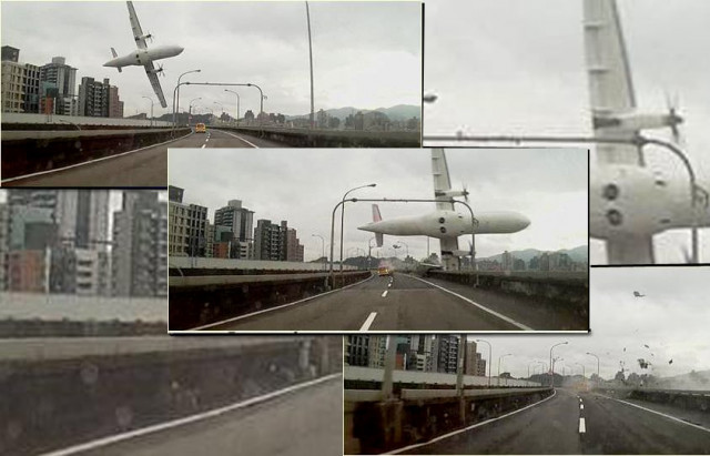 transasia atr 72 600 turboprop plane hit a road bridge before ploughing into the river photo tomgrundy transasia atr 72 600 turboprop plane hit a road bridge before ploughing into the river photo tomgrundy
